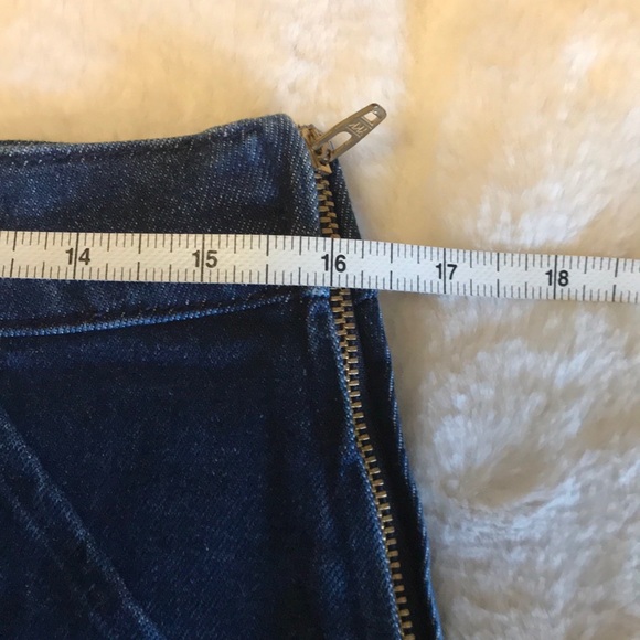 JCREW Dark Denim Skirt with Lace Back - Picture 6 of 8